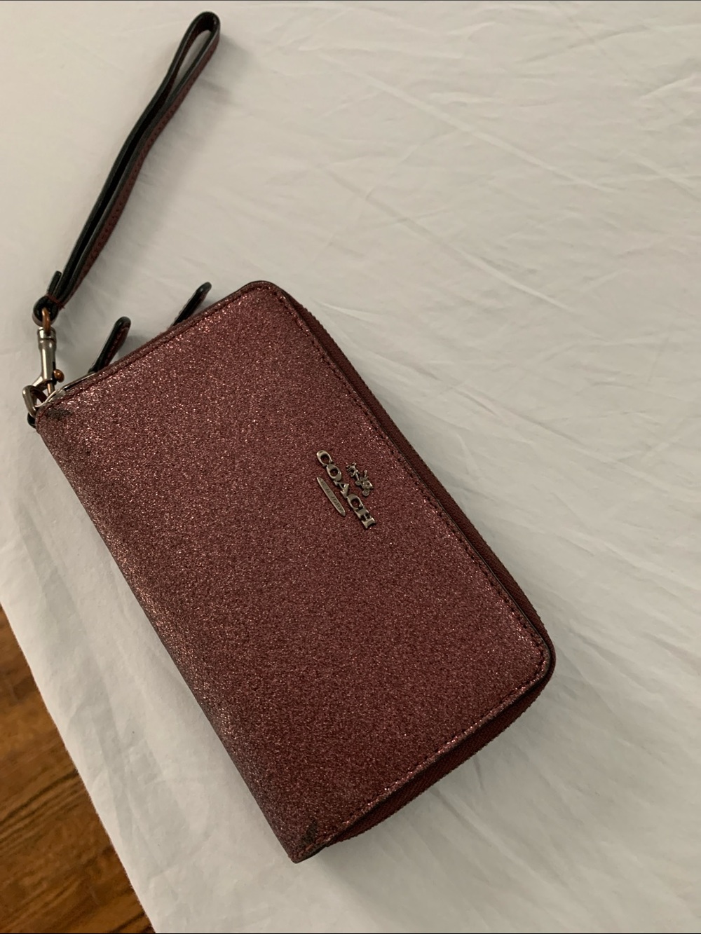 Coach Brand Glitter Wallet Wristlet